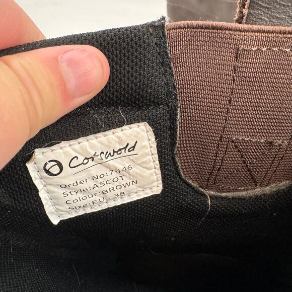 Cotswold Ascot brown leather waterproof Wellies boots - Picture 3 of 7